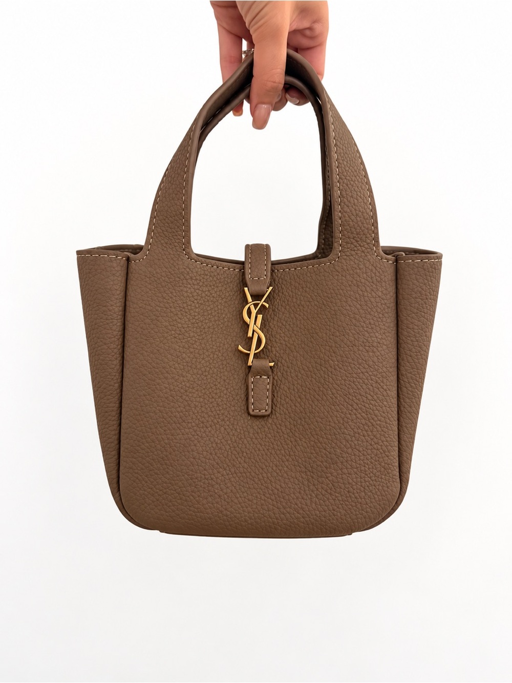 YSL mini leather hobo bag